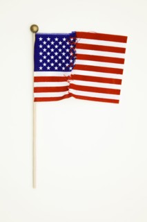 Repaired American flag