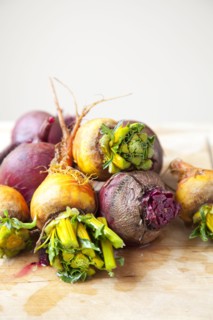 Group of beets and turnips