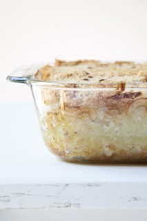 Close up of casserole