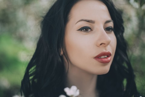 Portrait of Caucasian woman
