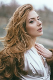 Portrait of glamorous Caucasian woman