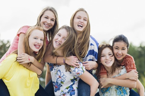 Friends hanging out together