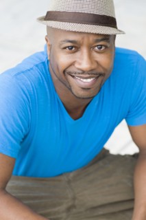 Black man smiling
