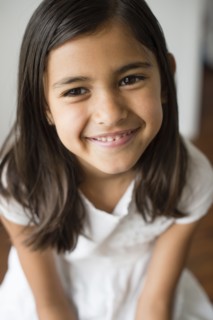 Close up of smiling girl