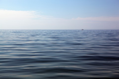 Lake under blue sky