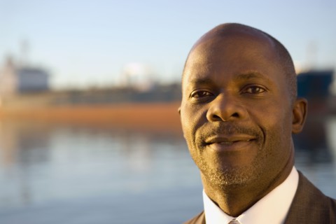 Portrait of African American businessman