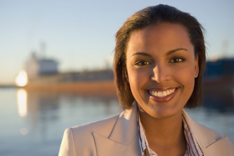 Portrait of African American businesswoman