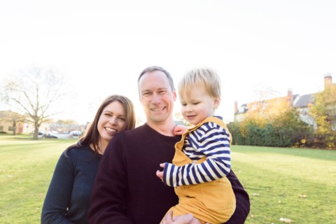 Portrait of smiling Caucasian family