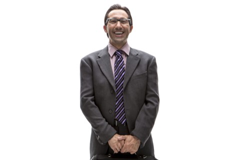Pacific Islander businessman smiling
