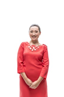 Pacific Islander businesswoman smiling