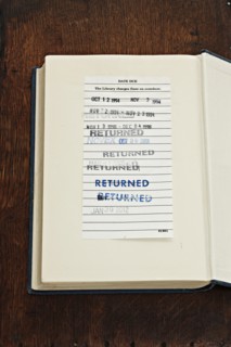 Stamps on library book
