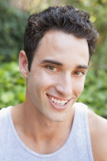 Close up of man smiling