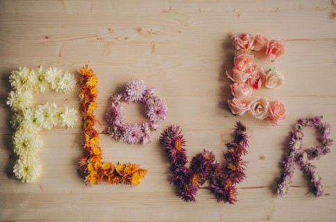 Flower spelled with flowers
