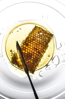 Honeycomb in bowl