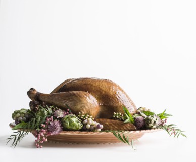 Whole roasted turkey
