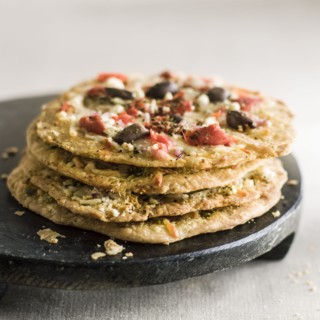 Pile of parmesan crisps