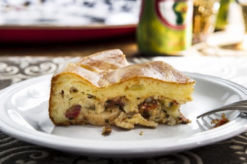 Slice of torta on plate