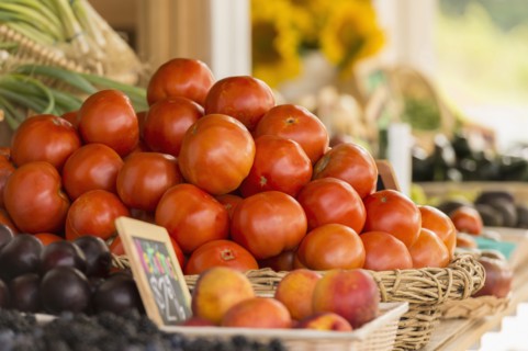 Produce at farmers market