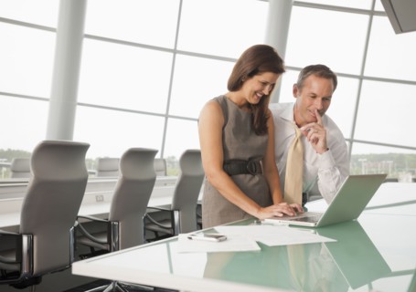 Business people working in conference room