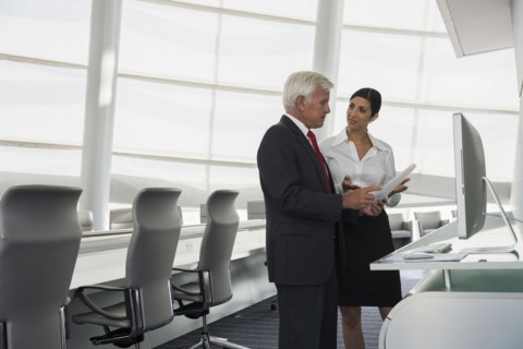 Business people talking in conference room