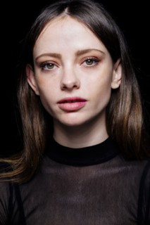 Portrait of serious Caucasian woman