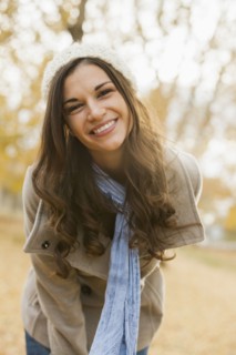 Smiling Caucasian woman