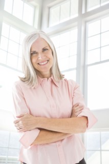 Portrait of smiling Caucasian woman