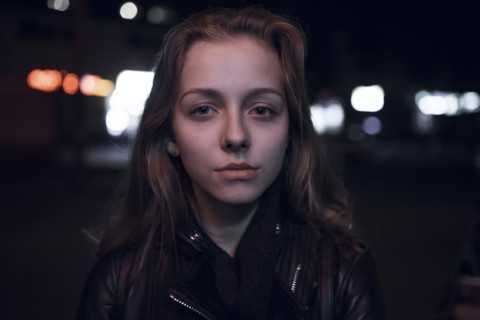 Portrait of serious Caucasian teenage girl