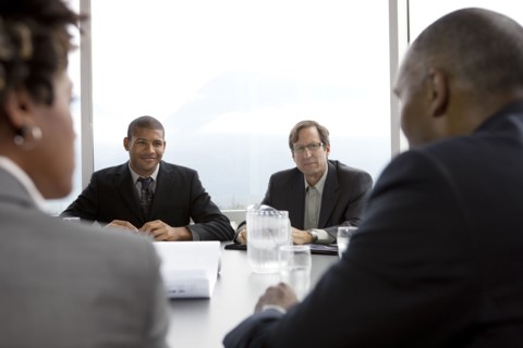 Business people in meeting in conference room
