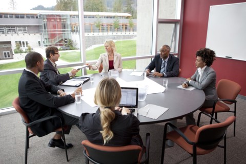 Business people in meeting in conference room