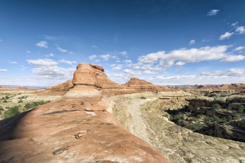 Blue sky over desert in Moab