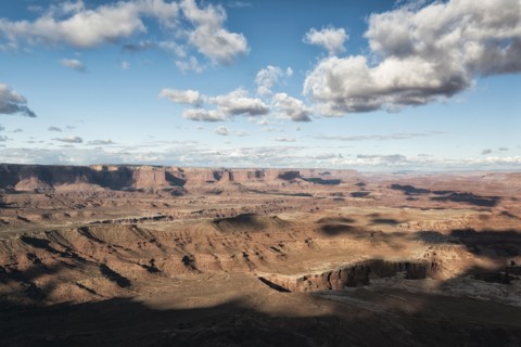 Clouds over canyonlands