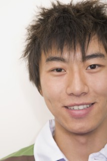 Chinese man smiling