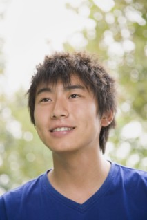 Chinese man smiling