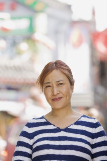 Chinese woman smiling
