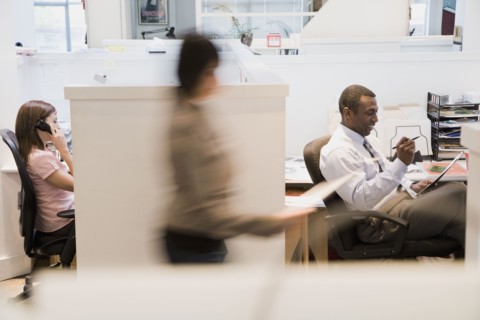 Business people working in office