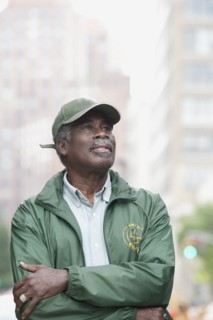African man on urban street