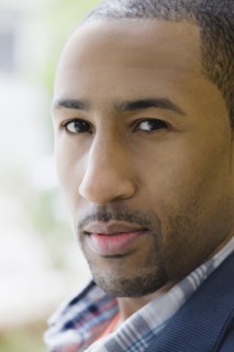 Serious African American man