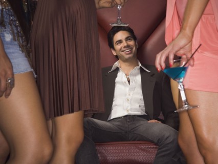 Hispanic man at nightclub