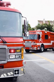 Emergency vehicles responding to emergency
