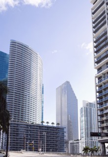 Highrise buildings in urban city
