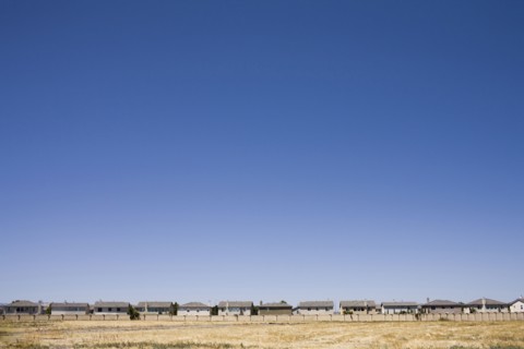 Houses and blue sky