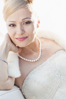 Glamorous Hispanic bride