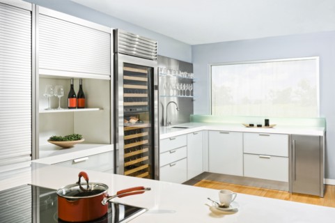 Countertops in modern kitchen