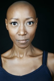 Close up of surprised face of African American woman