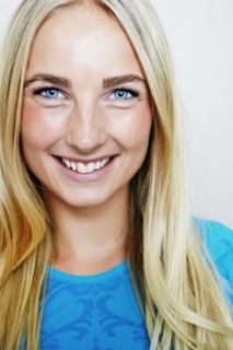 Caucasian woman smiling