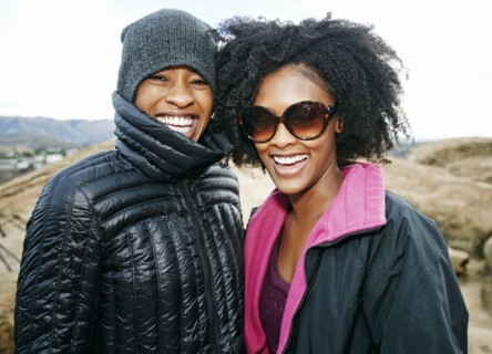Portrait of smiling Black women