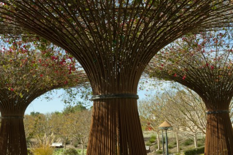 Garden sculptures at Getty Museum