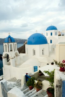 Orthodox Greek church in village