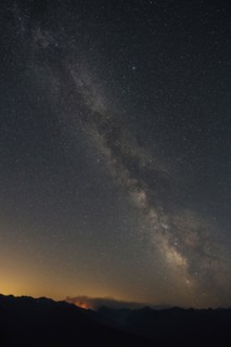 Stars in sky at night